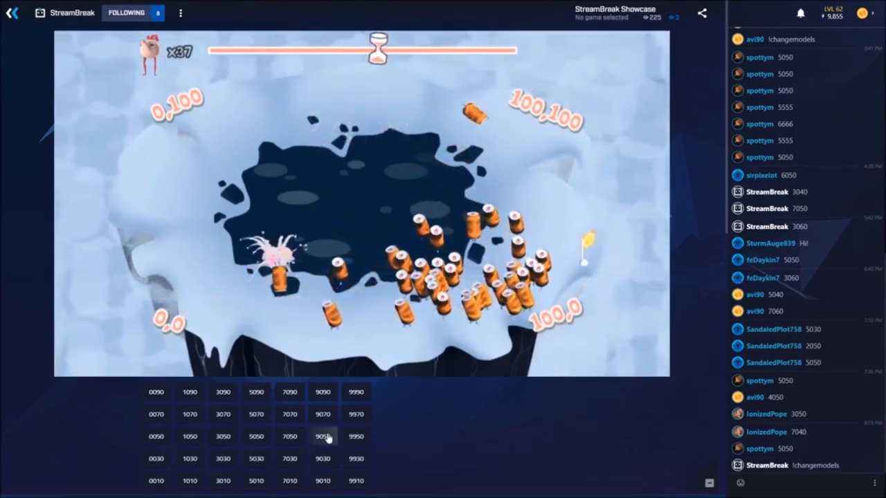 Branded games enabled by StreamBreak